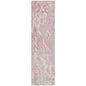 Saphara Pink Washable Indoor-Outdoor Rug-Outdoor Rugs-LOOMLAN Rugs-2'3" x 7'6"-LOOMLAN