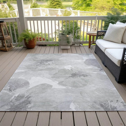 Saphirae Ivory Washable Indoor - Outdoor Rug - LOOMLAN - LOOMLAN Rugs - Outdoor Rugs