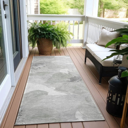 Saphirae Ivory Washable Indoor - Outdoor Rug - LOOMLAN - LOOMLAN Rugs - Outdoor Rugs