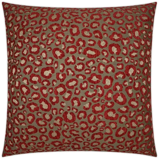 Sarafina Wine Red Taupe Large Throw Pillow Insert - LOOMLAN - D.V. Kap - Throw Pillows