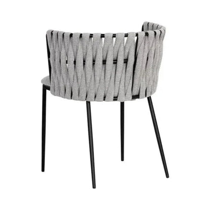 Sarai Dining Armchair Modern With Steel Legs - LOOMLAN - SUNPAN - Dining Chairs
