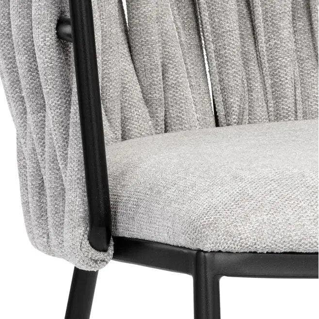 Sarai Dining Armchair Modern With Steel Legs - LOOMLAN - SUNPAN - Dining Chairs