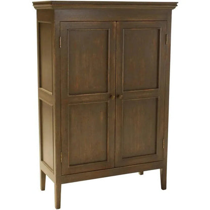 Solid Wood Armoire Sardinia Natural Brown - LOOMLAN - Peninsula Home - Sideboards