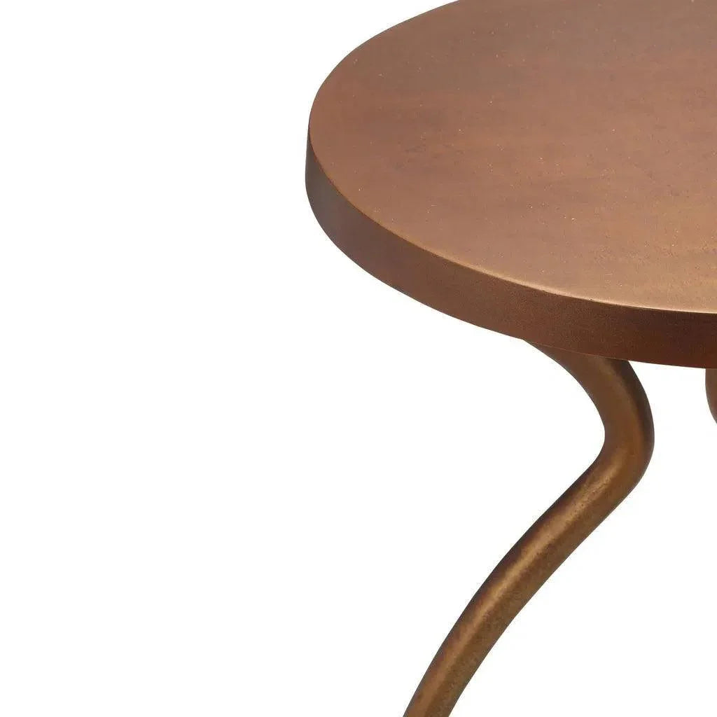 Sarp Aluminum Round End Table - LOOMLAN - Urbia - Side Tables