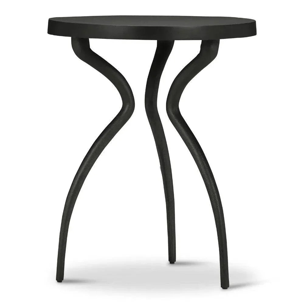 Sarp Aluminum Round End Table - LOOMLAN - Urbia - Side Tables