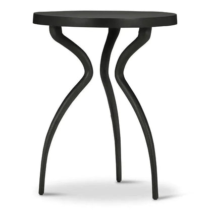 Sarp Aluminum Round End Table - LOOMLAN - Urbia - Side Tables