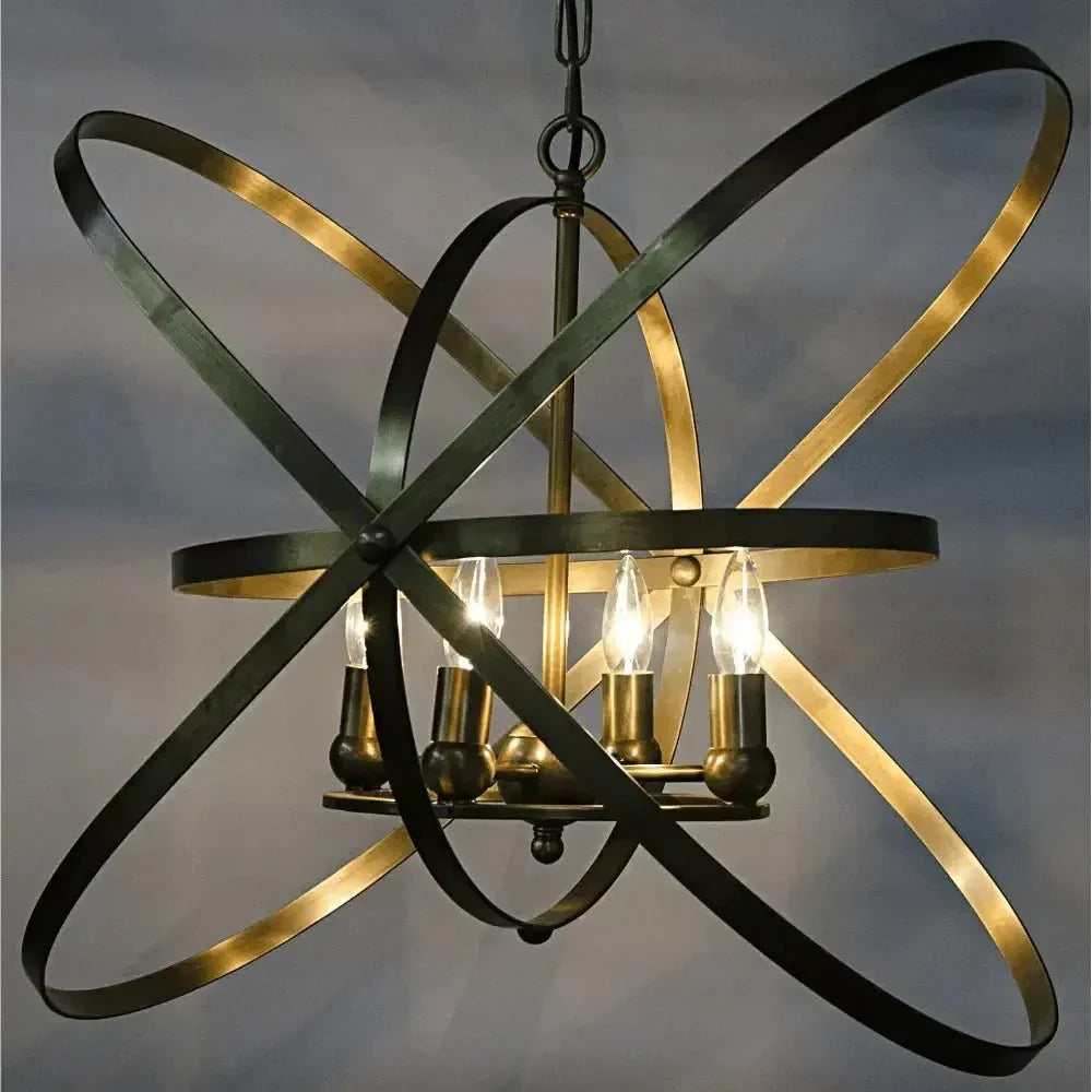 Sassari Metal Pendant With Brass Finish - LOOMLAN - Noir - Pendants