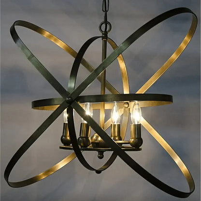 Sassari Metal Pendant With Brass Finish - LOOMLAN - Noir - Pendants