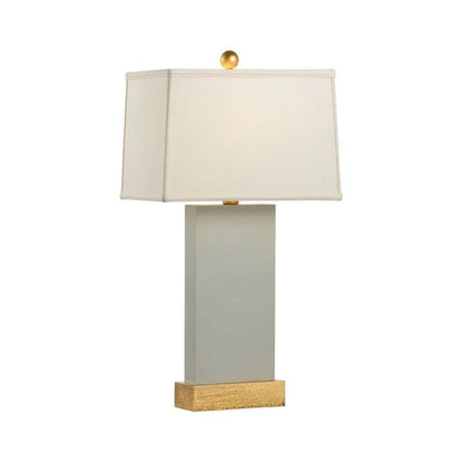 Satterfield Lacquered Wood Base Table Lamp - LOOMLAN - Chelsea House - Table Lamps