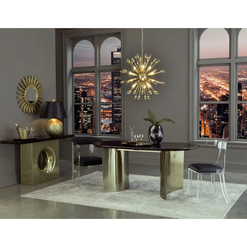 Saturn Gold Twelve - Light Crystal Chandelier - LOOMLAN - Wildwood - Chandeliers