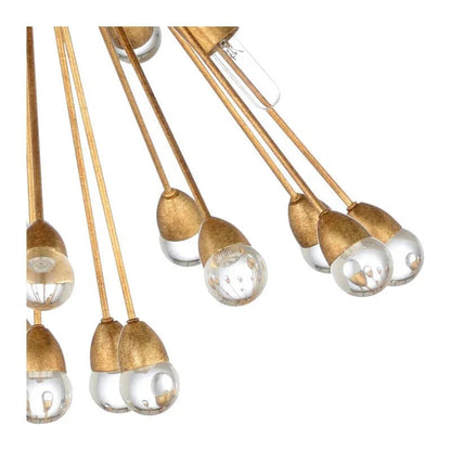 Saturn Gold Twelve - Light Crystal Chandelier - LOOMLAN - Wildwood - Chandeliers