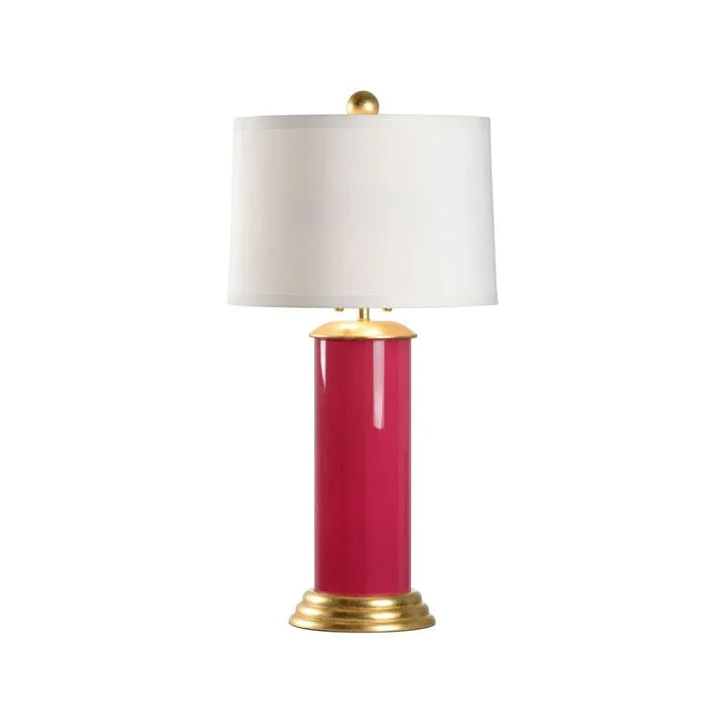 Savannah Cylinder Design Glass Table Lamp - LOOMLAN - Wildwood - Table Lamps