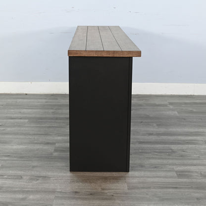 Savannah Rectangular Black Console Table