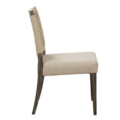Savannah Rope Armless Side Chair - LOOMLAN - Furniture Classics - Accent Chairs
