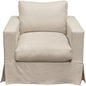 Savannah Slip - Cover Chair Sand Natural Linen - LOOMLAN - Diamond Sofa - Sofas & Loveseats