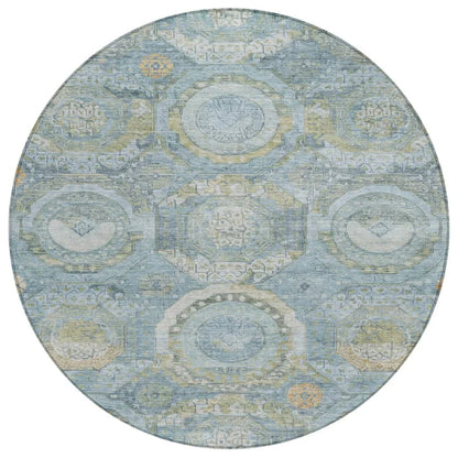 Savarna Blue Washable Indoor - Outdoor Rug - LOOMLAN - LOOMLAN Rugs - Outdoor Rugs