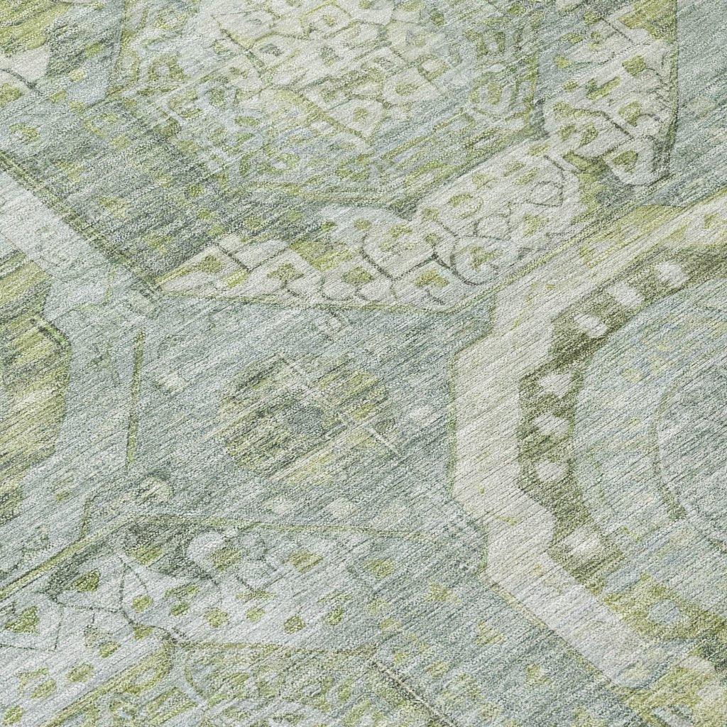 Savarna Green Washable Indoor - Outdoor Rug - LOOMLAN - LOOMLAN Rugs - Outdoor Rugs