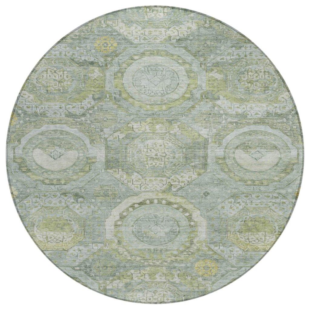 Savarna Green Washable Indoor - Outdoor Rug - LOOMLAN - LOOMLAN Rugs - Outdoor Rugs