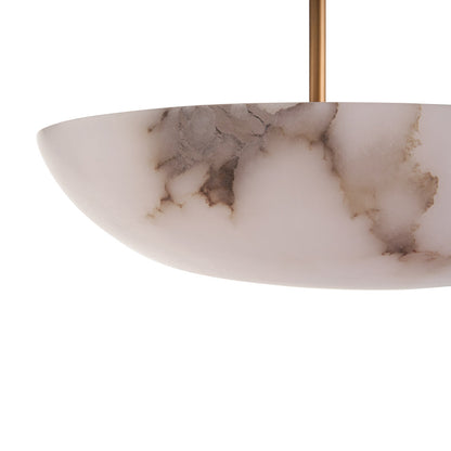Savino Veined Alabaster Cream Pendant