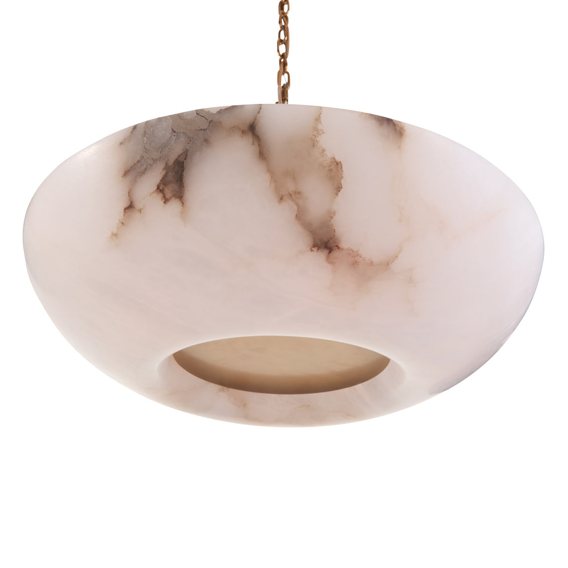 Savino Veined Alabaster Cream Pendant