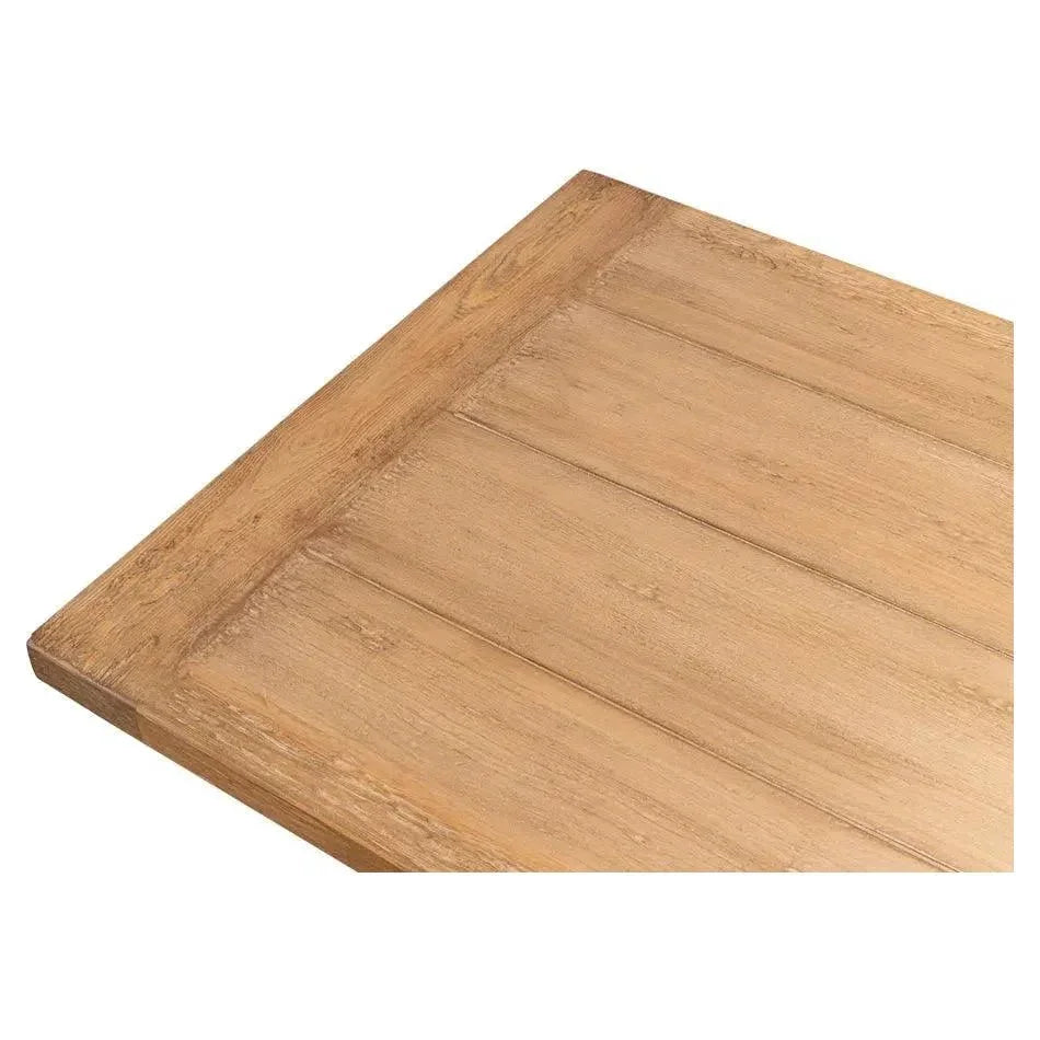 Sawhorse Desk Natural Polished Old Pine-Home Office Desks-Sarreid-LOOMLAN