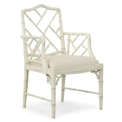 White Sawyer Arm Chair Set of 2 - LOOMLAN - Furniture Classics - Dining Chairs