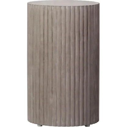Scallop Accent Table Tall - Grey Outdoor End Table - LOOMLAN - Seasonal Living - Outdoor Side Tables