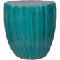 Scallop Stool - Aquamarine Outdoor Stool - LOOMLAN - Seasonal Living - Outdoor Side Tables