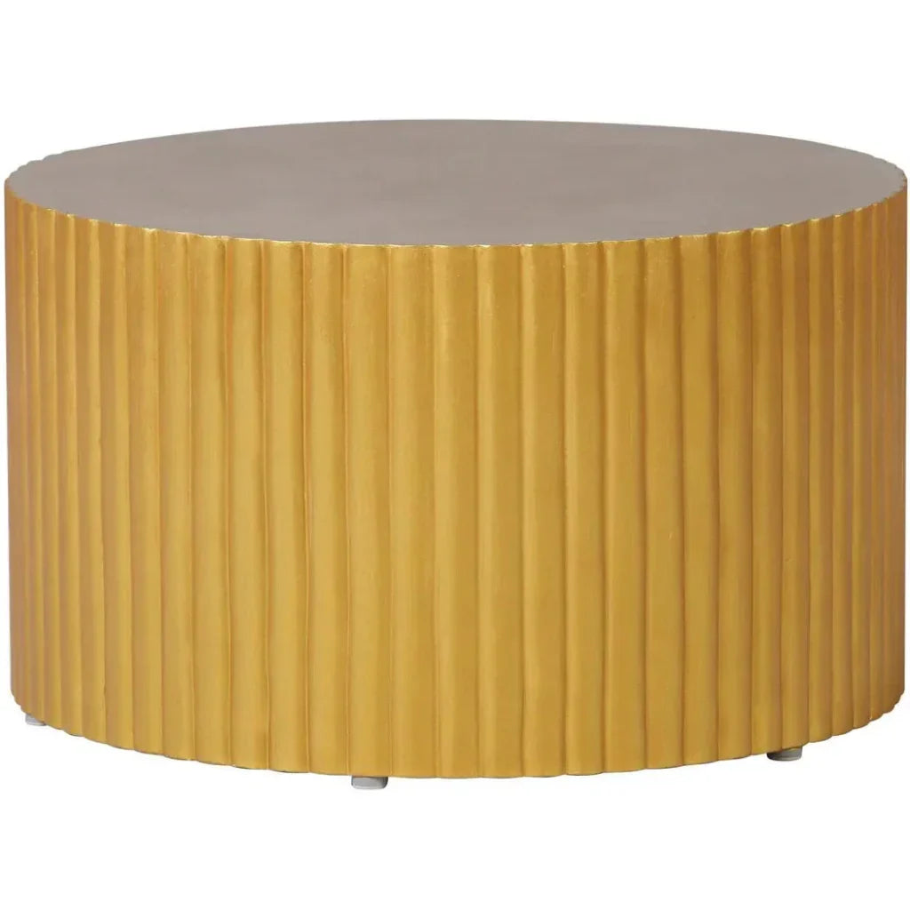 Scallop Zanzibar Gold Outdoor Coffee Table-Outdoor Coffee Tables-Seasonal Living-LOOMLAN