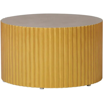 Scallop Zanzibar Gold Outdoor Coffee Table-Outdoor Coffee Tables-Seasonal Living-LOOMLAN