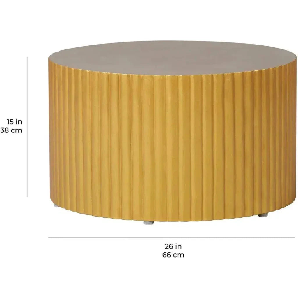 Scallop Zanzibar White Outdoor Coffee Table-Outdoor Coffee Tables-Seasonal Living-LOOMLAN