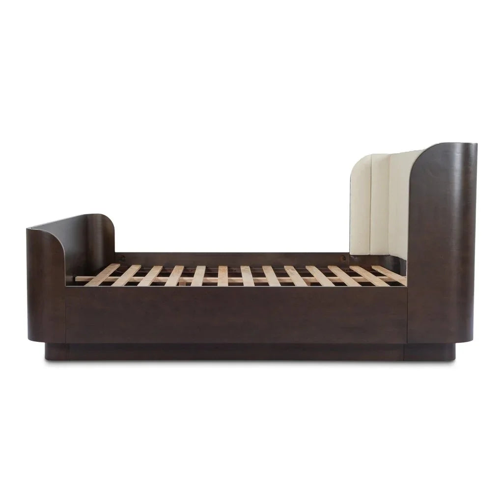 Scarlette Sleigh Design Queen Bed - LOOMLAN - Moe's Home - Beds