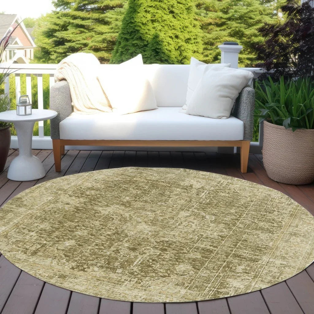 Scarlune Brown Washable Indoor - Outdoor Rug - LOOMLAN - LOOMLAN Rugs - Outdoor Rugs