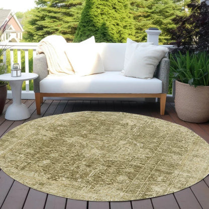 Scarlune Brown Washable Indoor - Outdoor Rug - LOOMLAN - LOOMLAN Rugs - Outdoor Rugs