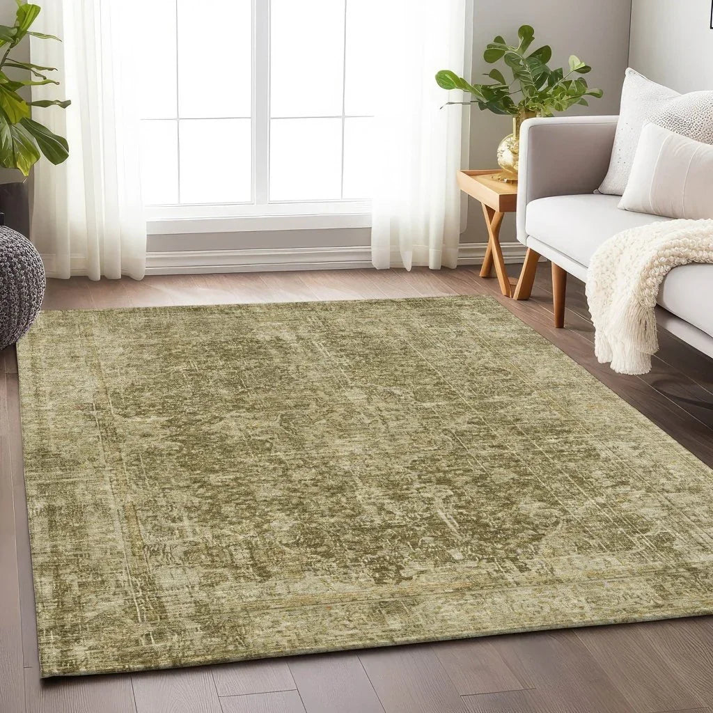 Scarlune Brown Washable Indoor - Outdoor Rug - LOOMLAN - LOOMLAN Rugs - Outdoor Rugs