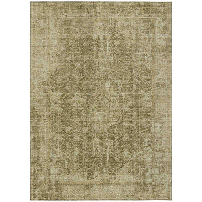 Scarlune Brown Washable Indoor - Outdoor Rug - LOOMLAN - LOOMLAN Rugs - Outdoor Rugs