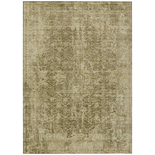 Scarlune Brown Washable Indoor - Outdoor Rug - LOOMLAN - LOOMLAN Rugs - Outdoor Rugs