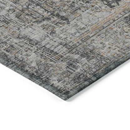Scarlune Gray Washable Indoor - Outdoor Rug - LOOMLAN - LOOMLAN Rugs - Outdoor Rugs