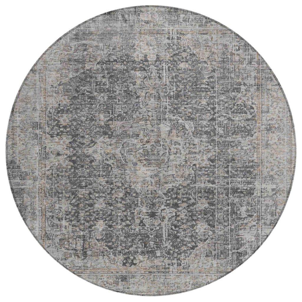 Scarlune Gray Washable Indoor - Outdoor Rug - LOOMLAN - LOOMLAN Rugs - Outdoor Rugs