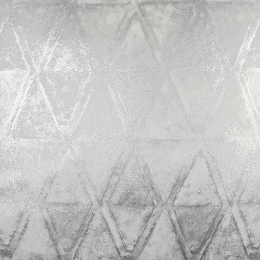 Scheme White Glam Silver White Large Throw Pillow - LOOMLAN - D.V. Kap - Throw Pillows