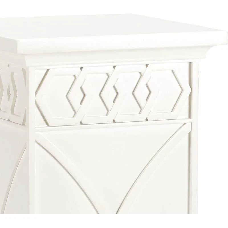 Scottkins Honeycomb Pattern Pedestal - LOOMLAN - Chelsea House - Side Tables