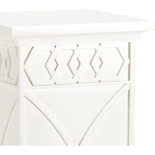 Scottkins Honeycomb Pattern Pedestal - LOOMLAN - Chelsea House - Side Tables
