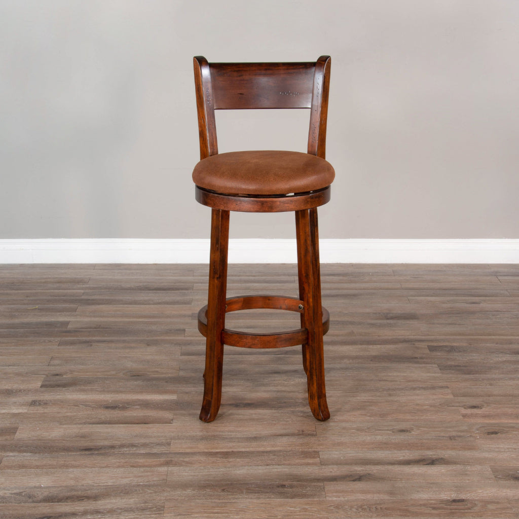 Scottsdale Leather Swivel Barstool 2PC