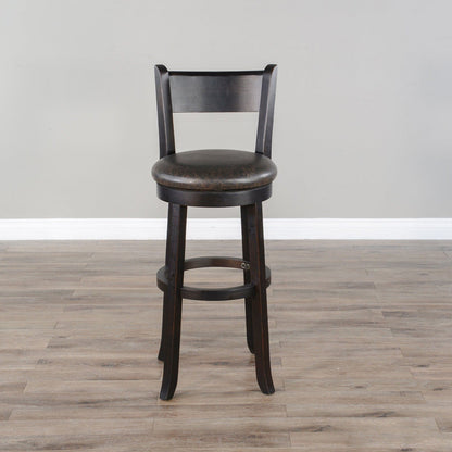 Scottsdale Leather Swivel Barstool 2PC