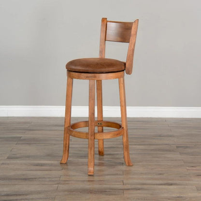 Scottsdale Leather Swivel Barstool 2PC