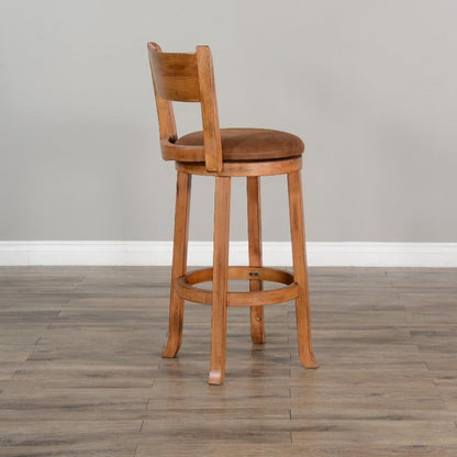 Scottsdale Leather Swivel Barstool 2PC