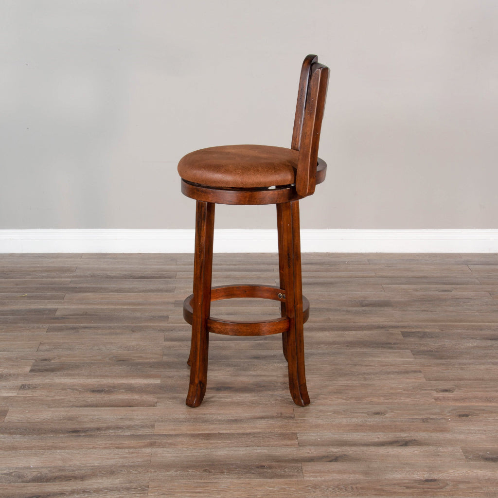 Scottsdale Leather Swivel Barstool 2PC