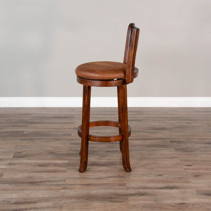 Scottsdale Leather Swivel Barstool 2PC