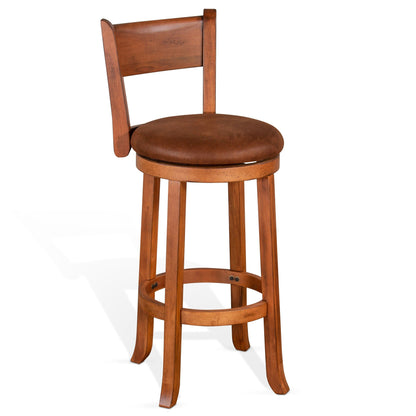 Scottsdale Leather Swivel Barstool 2PC