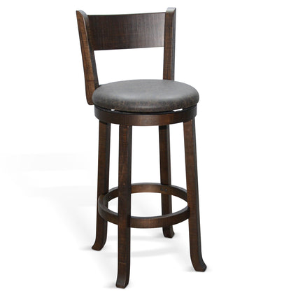 Scottsdale Leather Swivel Barstool 2PC